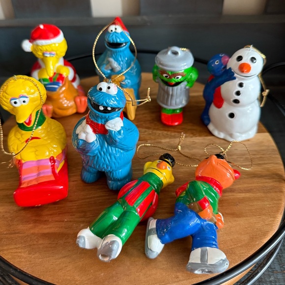 Vintage Sesame Street Ceramic Ornaments, Set of 8 - Picture 2 of 14